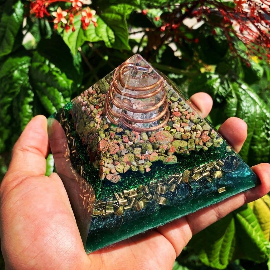 Unakite Pyramid | Yin & Yang Harmony
