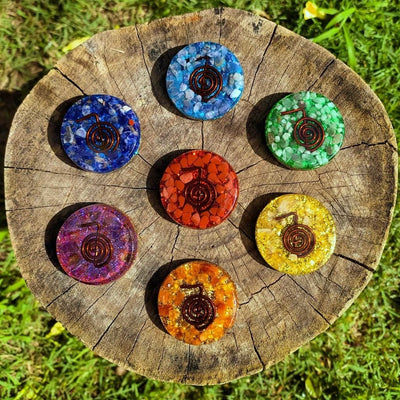 Energy Body Chakra Pucks | Set of 7
