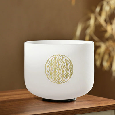 Crystal Quartz Singing Bowl | 528Hz | Flower of Life