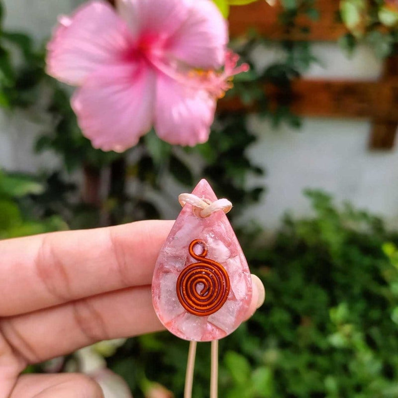 Rose Quartz Drop Necklace | Harmony