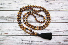 Mala Tigers Eye | Beaded Mala Necklace 108