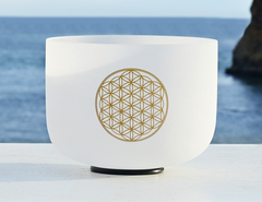 Crystal Quartz Singing Bowl | 528Hz | Flower of Life