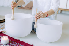 Crystal Quartz Singing Bowls | Set of 7 | Chakra Attuned | 432 Hz