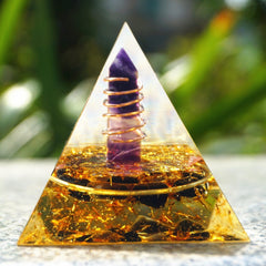 Spiritual Alchemy Pyramid | Amethyst Fluorite