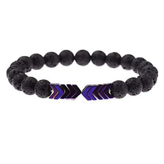 Volcanic Lava Stone Essential Oil Diffuser Stone Bracelet - SpiritCenter