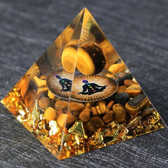 Inner Balance Pyramid | Tigers Eye Sphere