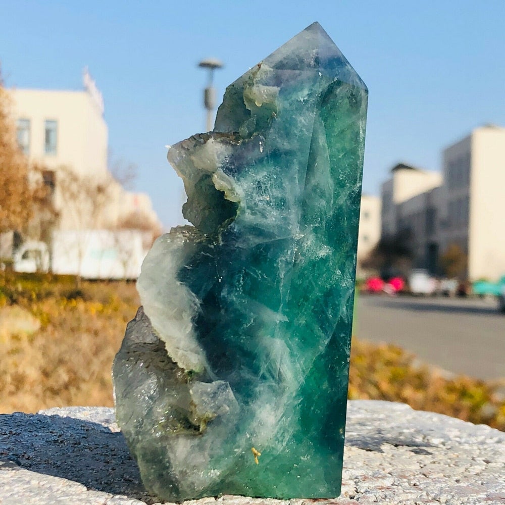 Fluorite Mineral Towers | Energy Healing Crystal