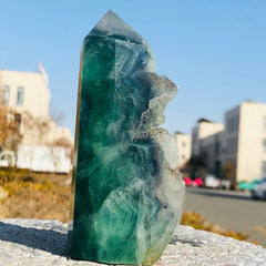 Fluorite Mineral Towers | Energy Healing Crystal