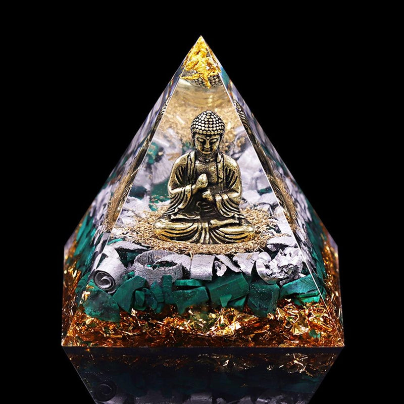 Activated Buddha Pyramid | Malachite
