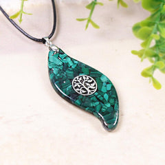 Tree Of Abundance Necklace | Malachite & Obsidian